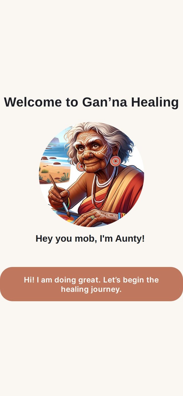 Aunty welcomes people and guides them through the journey.